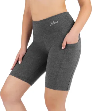 Nirlon Biker Shorts with Pockets - Biker Shorts Women Workout Shorts for Gym & Yoga Shorts for Women Plus Size Biker Shorts