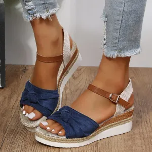 Orthopedic Platform Wedge Sandals for Women Summer Dressy 2025,Wedges Heels Walking Arch Support Open Toe Ankle Strap Casual Slip on Comfortable