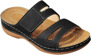 Orthopedic Sandals for Women Low Wedge Slip on Sandals with Arch Support Dressy Casual 2025 Summer Vacation Slippers