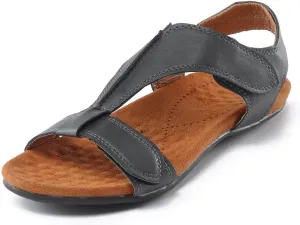 Orthopedic Sandals for Womens Dressy Summer T-Strap Walking Comfortable Soft Cushion Outdoor Flat Beach Arch Support Shoes 2025 Wedge Non Slip Flip Flops PU Leather T-Strap Sandal Dress Flats