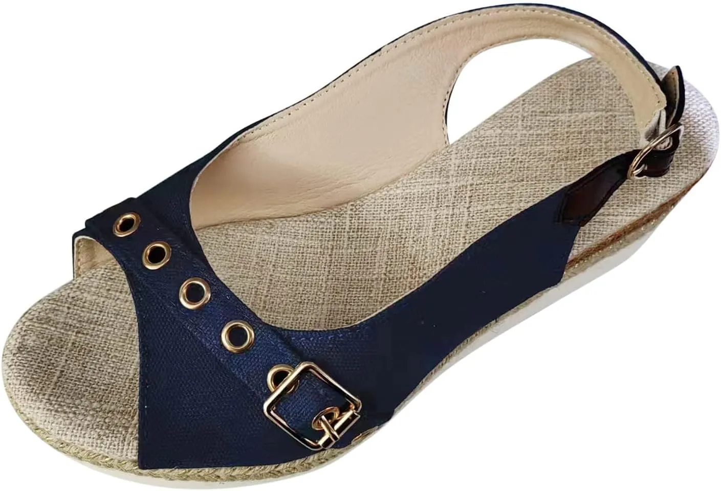 Orthopedic Wedge Straw Sandals for Women Arch Support Trendy Summer Y2K 2025 Spring Buckle Cute Dressy Peep Toe Sole Dress Walking Espadrilles Wedges Heels Open Casual Shoes Vacation