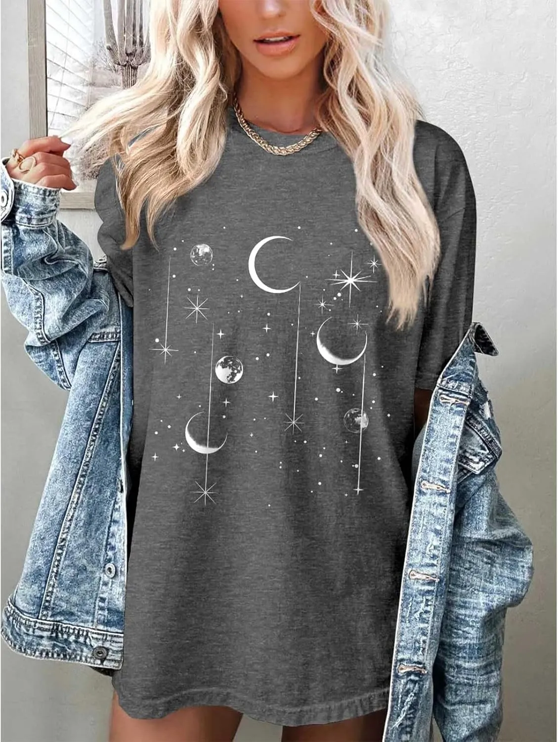 Oversized Tshirts for Women Flower Graphic Tees Short Sleeve Shirts 2025 Summer Casual Loose Fit Beach Tops