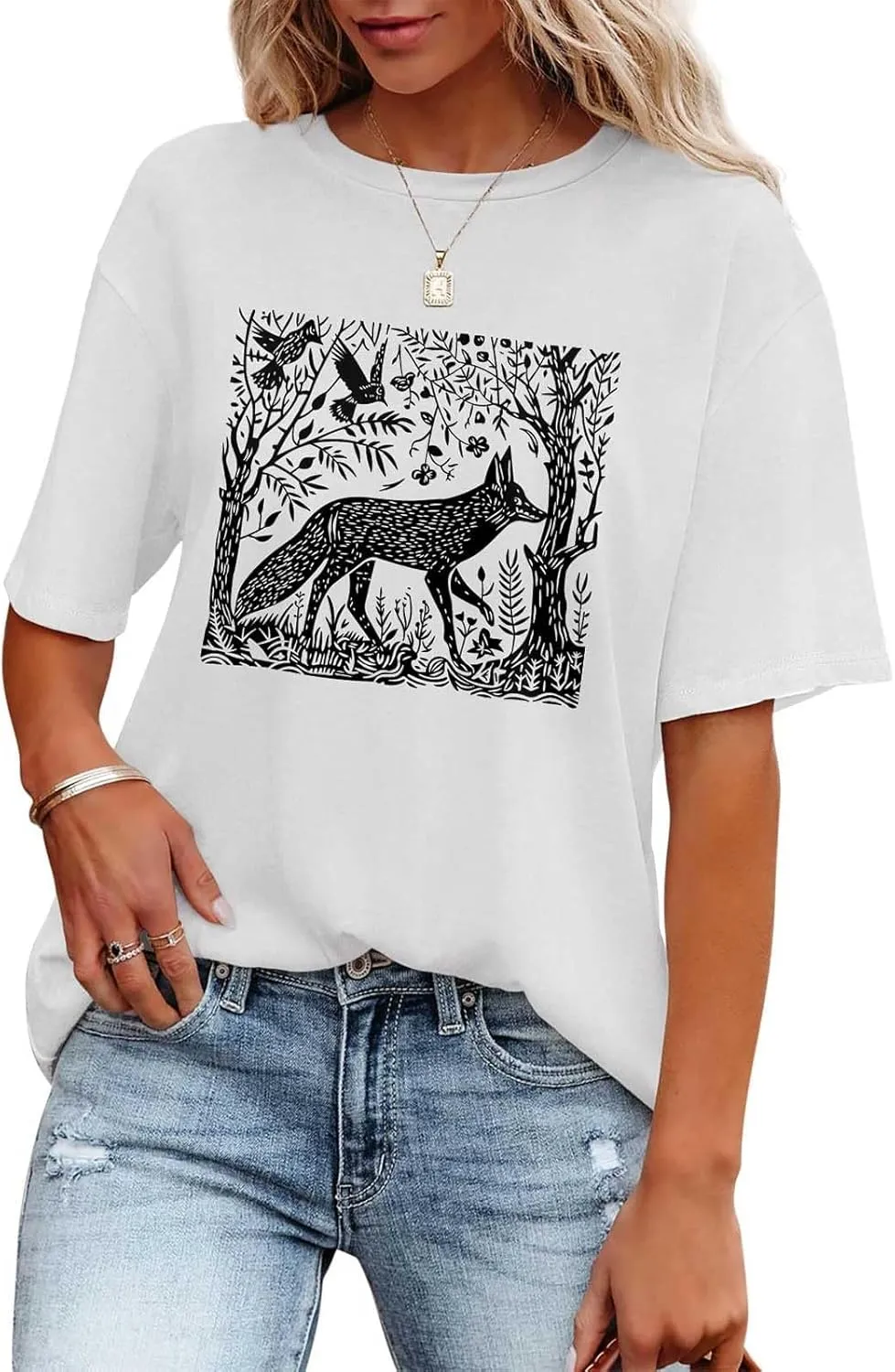 Oversized Tshirts for Women Flower Graphic Tees Short Sleeve Shirts 2025 Summer Casual Loose Fit Beach Tops