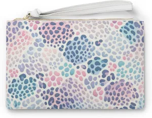 Pastel Leopard Print Clutch Bag | Trendy Animal Print Handbag | Stylish Purse for Night Out | Everyday Use