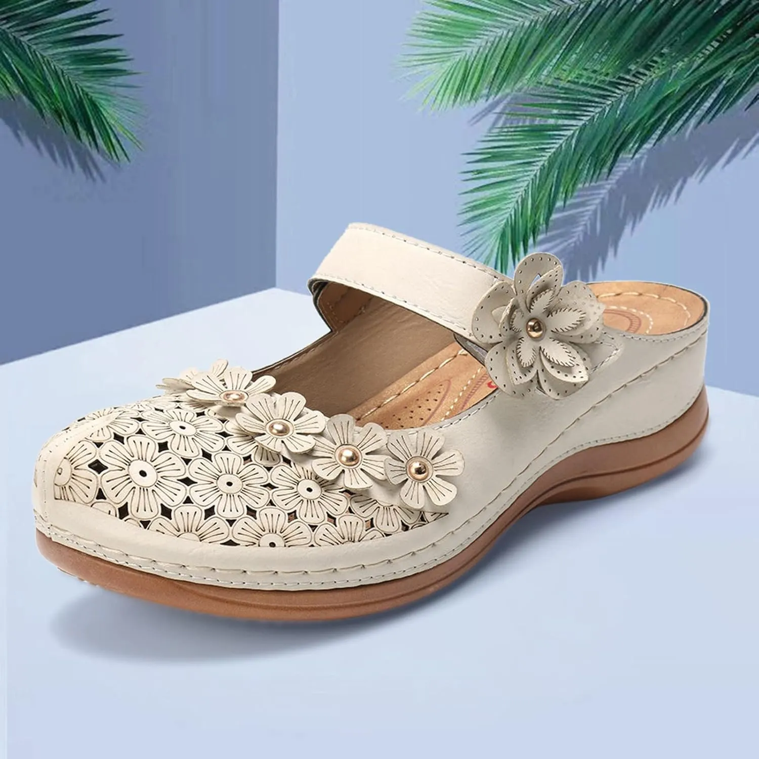 peqiut Casual Sandals Women Orthopedic Sandals for Women Arch Support Strap Shoes Comfortable Slip On Casual Sandals