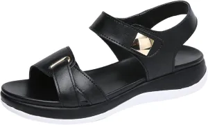 peqiut Casual Sandals Women Wedge Orthopedic Sandals for Women Slip On Comfortable Beach Sandals Shoes