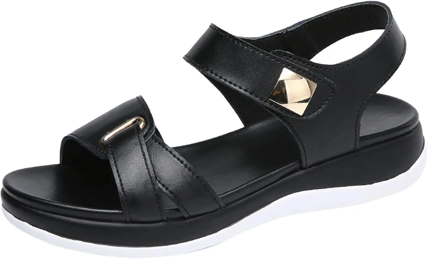 peqiut Casual Sandals Women Wedge Orthopedic Sandals for Women Slip On Comfortable Beach Sandals Shoes