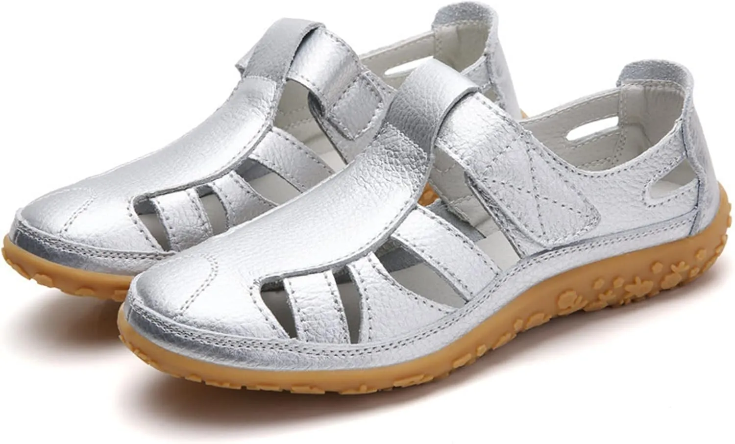 peqiut Sandals Women Orthopedic Comfortable Hollow Out Womens Sandals Platform Walking Summer Beach Dressy Flats Sandals