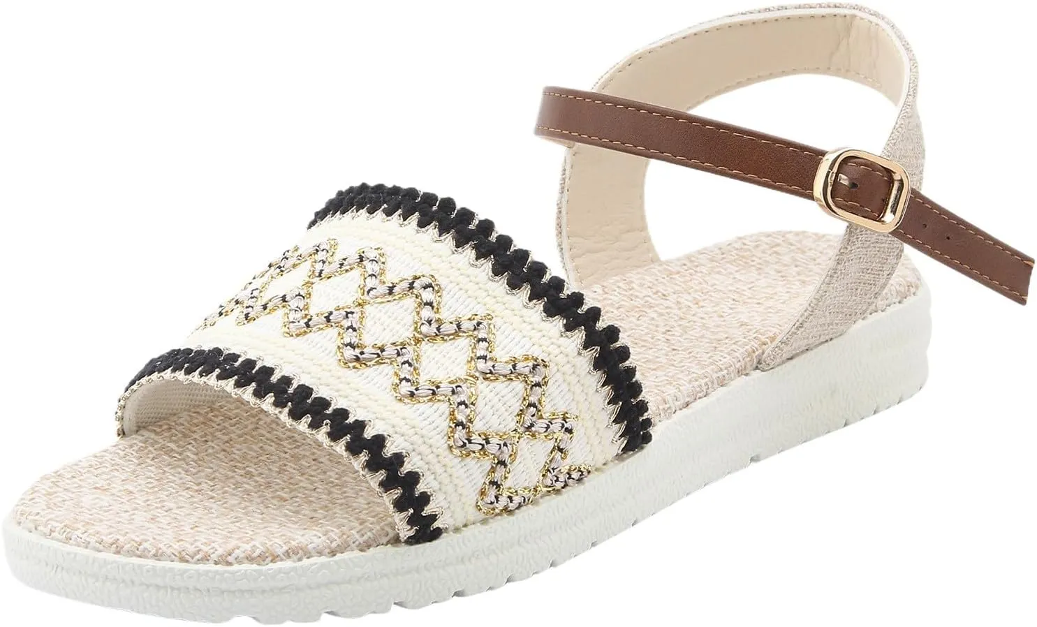 peqiut Sandals Womens Dressy Flat Platform Sandals Orthopedic Boho Sandals Slippers Casual Summer Womens Rubber Sandals