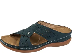 peqiut Women's Sandal Dressy Summer Wedge Orthopedic Sandals for Women Slip On Comfortable Outdoor Boho Sandals Casual Shoes