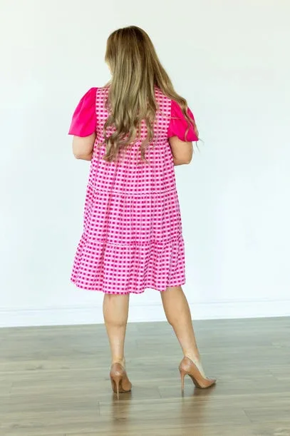 Pink Gingham Dress