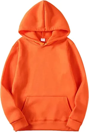 Plain Hoodie Blouse Shirt Autumn And Winter Leisure Hooded Sweater Solid Color Sweater Soft Top Blouse Mens Graphic