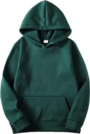 Plain Hoodie Blouse Shirt Autumn And Winter Leisure Hooded Sweater Solid Color Sweater Soft Top Blouse Mens Graphic