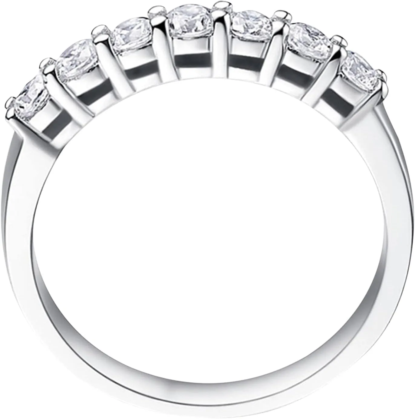 Princess Cut Stackable Rings for Women,Sterling Silver Cubic Zirconia Ring Engagement Weding Bands Eternity Ring Jewelry
