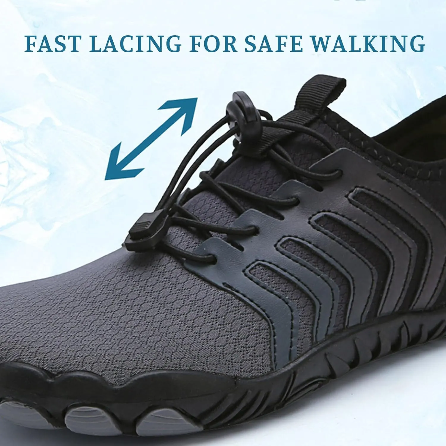 Pro Barefoot Shoes Comfortable Hike Barefoot Footwear Water Shoes for Women Men Quick-Dry Aqua Socks Swim Beach Barefoots Ladies Athletic Shoe Flat Bottom