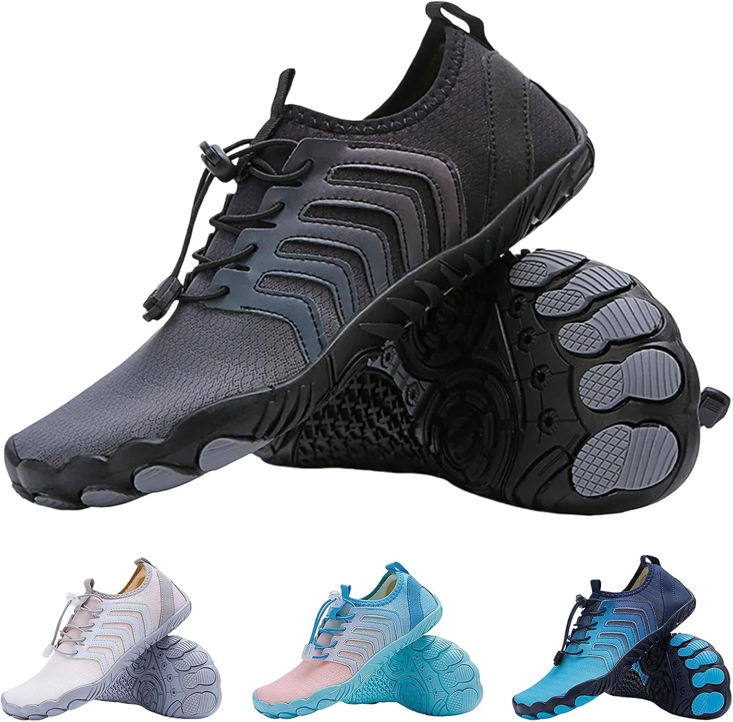 Pro Barefoot Shoes Comfortable Hike Barefoot Footwear Water Shoes for Women Men Quick-Dry Aqua Socks Swim Beach Barefoots Ladies Athletic Shoe Flat Bottom