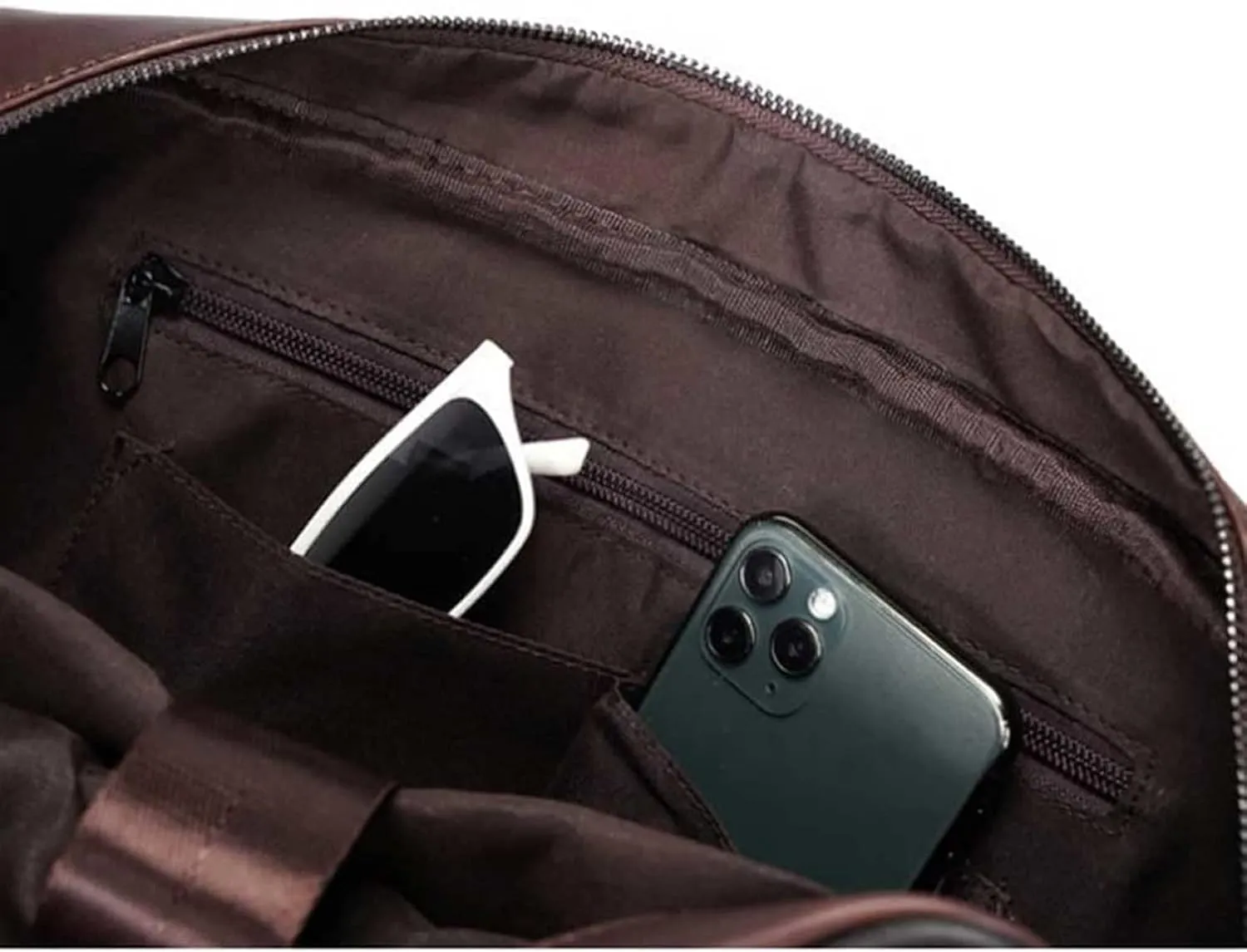 PU Leather Men's Briefcases 13inch Laptop Bag Office Bags for Men Document Business Shoulder Messenger Bag (Color : Coffee, Size : 37x10x25cm)