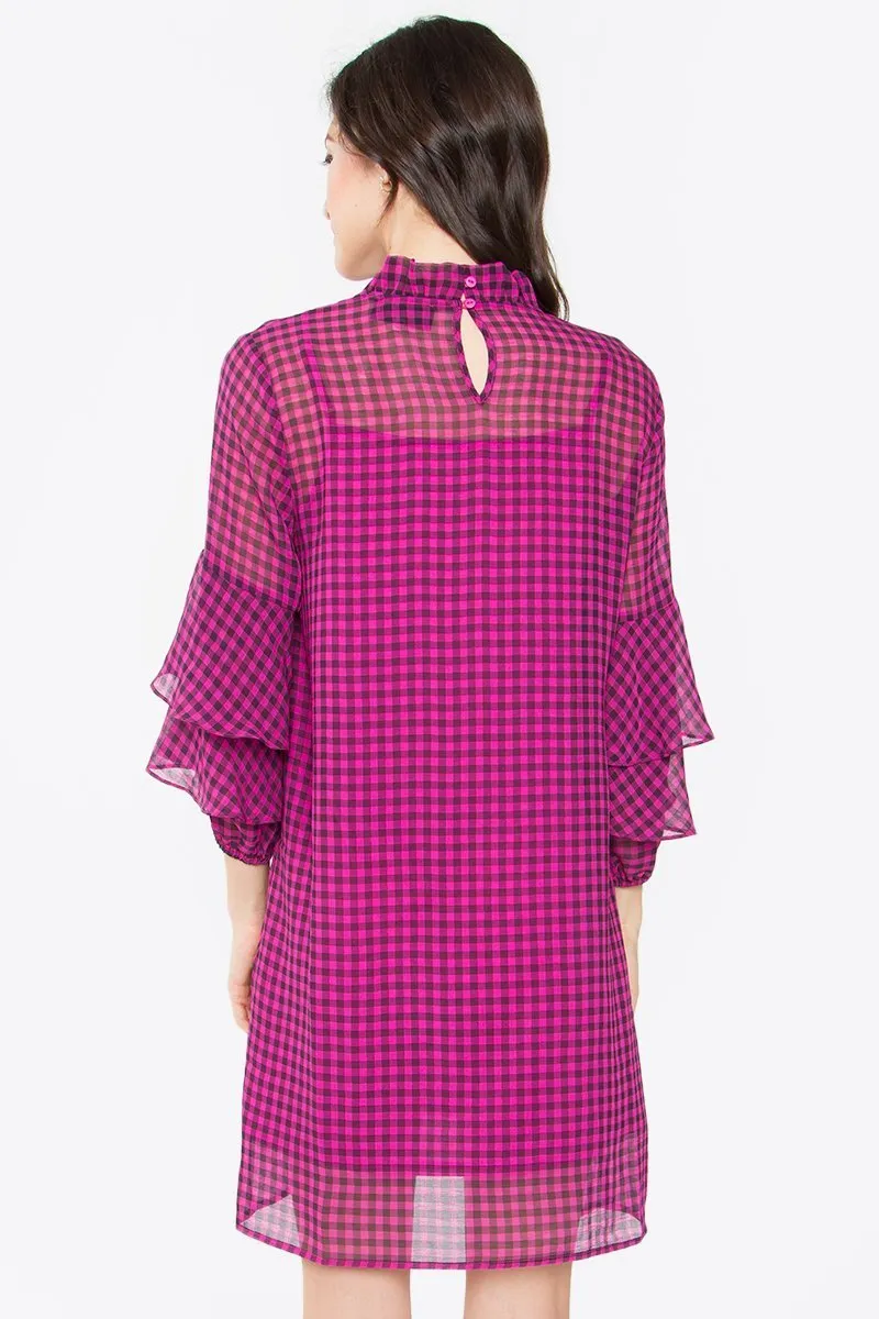 Riley Plaid Ruffle Dress
