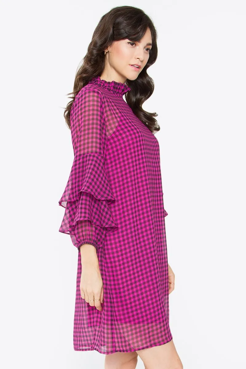 Riley Plaid Ruffle Dress