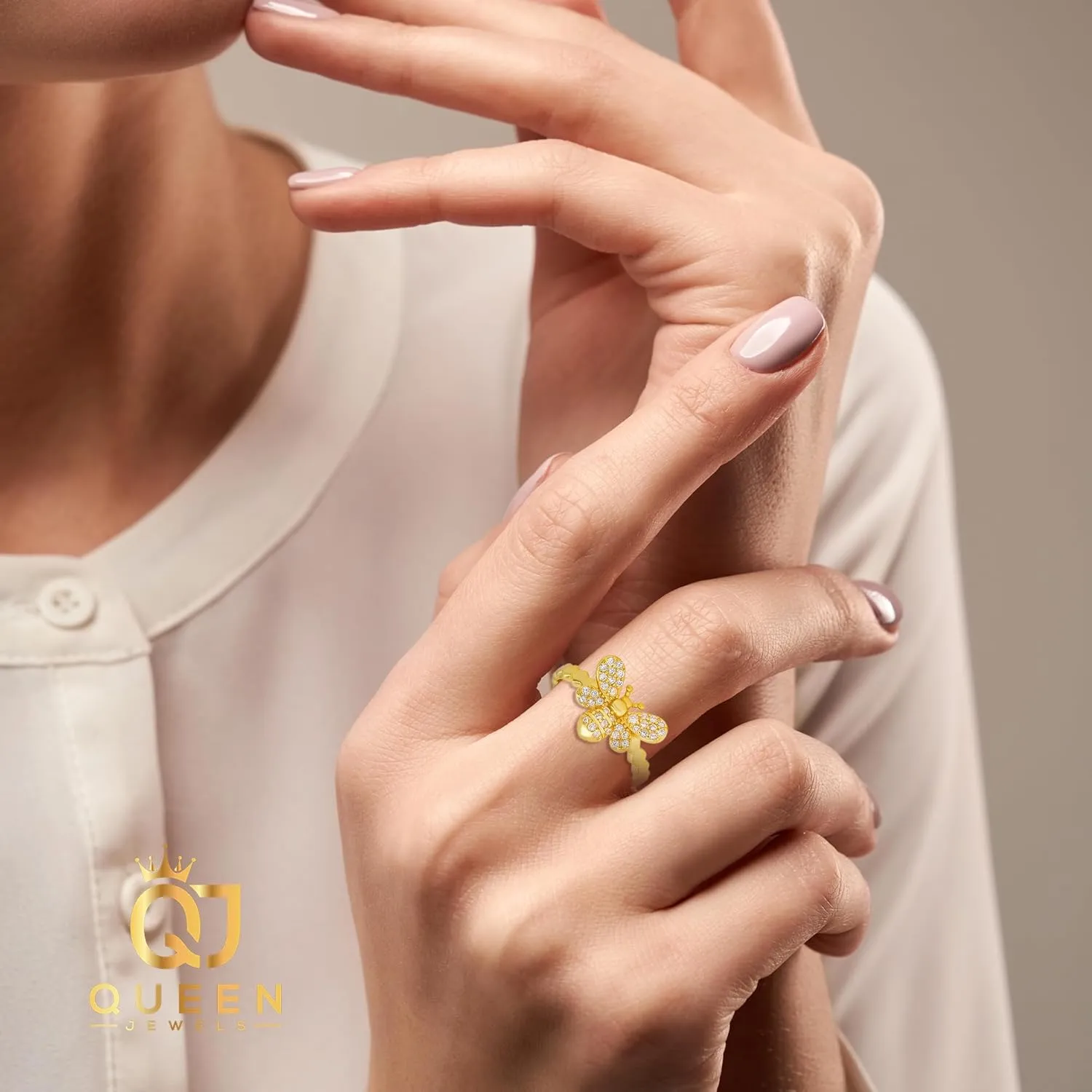 Rings for Women Sterling Silver Cubic Zirconia Ring | Engagement Ring, Wedding Rings for Women | 14k Gold Rings & Wedding Bands for Women | 925 Sterling Silver Moissanite Rings for Women