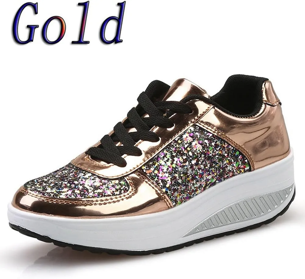 Running Shoes Lightweight Tennis Non Slip Workout Shoes Breathable Fashion Thick Sole Walking Sneakers