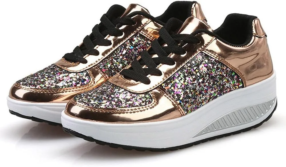 Running Shoes Lightweight Tennis Non Slip Workout Shoes Breathable Fashion Thick Sole Walking Sneakers
