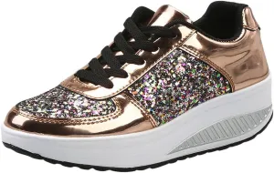 Running Shoes Lightweight Tennis Non Slip Workout Shoes Breathable Fashion Thick Sole Walking Sneakers