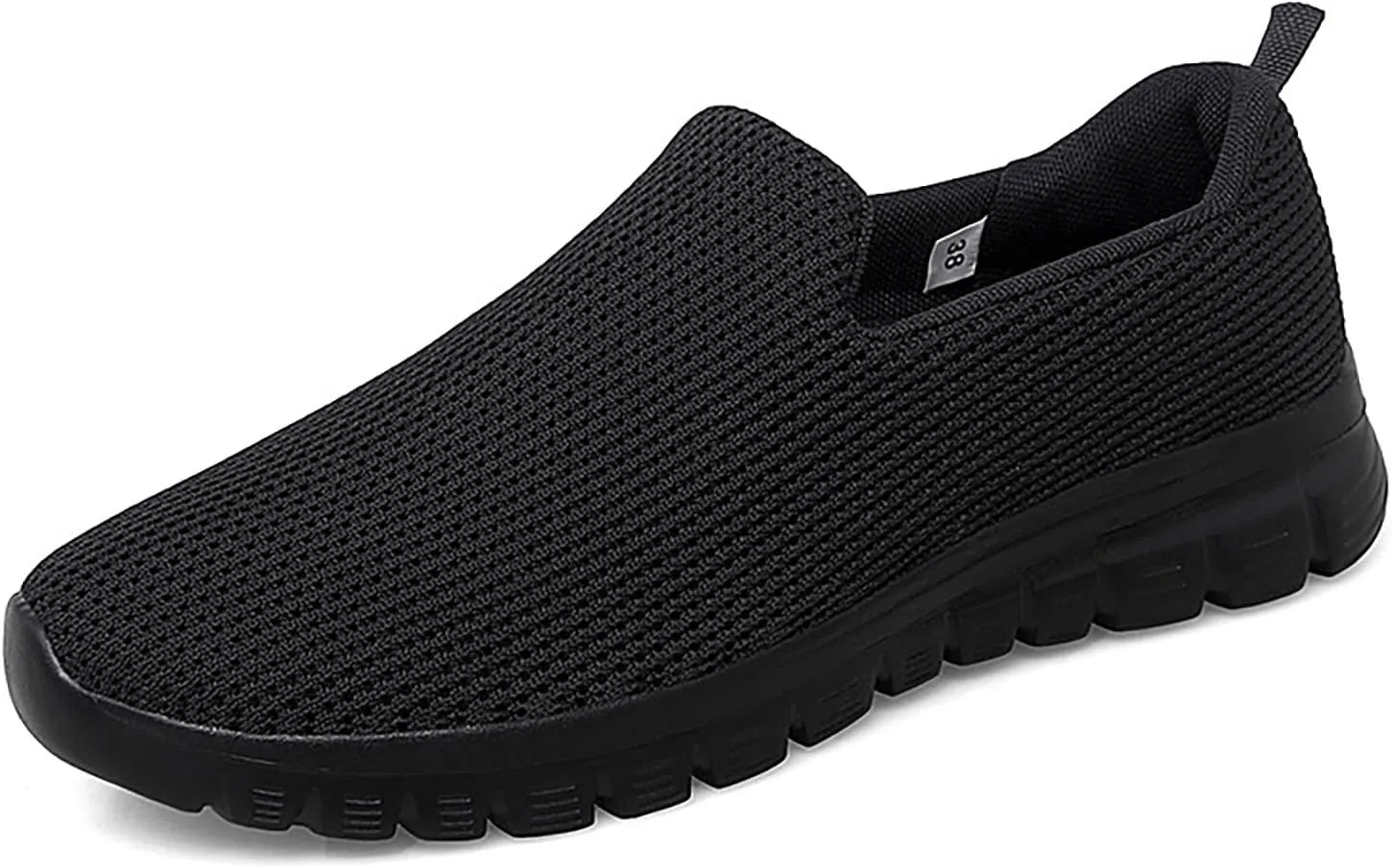 SBGMoSJ Casual Sneakers for Women Wide Zapatos Negros para Mujer Altos Womens Walking Shoes Slip On Sneakers Wide Width Black Tennis Shoes for Women Nursing Zapatos OrtopDicos para Mujeres El