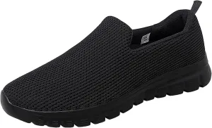 SBGMoSJ Casual Sneakers for Women Wide Zapatos Negros para Mujer Altos Womens Walking Shoes Slip On Sneakers Wide Width Black Tennis Shoes for Women Nursing Zapatos OrtopDicos para Mujeres El