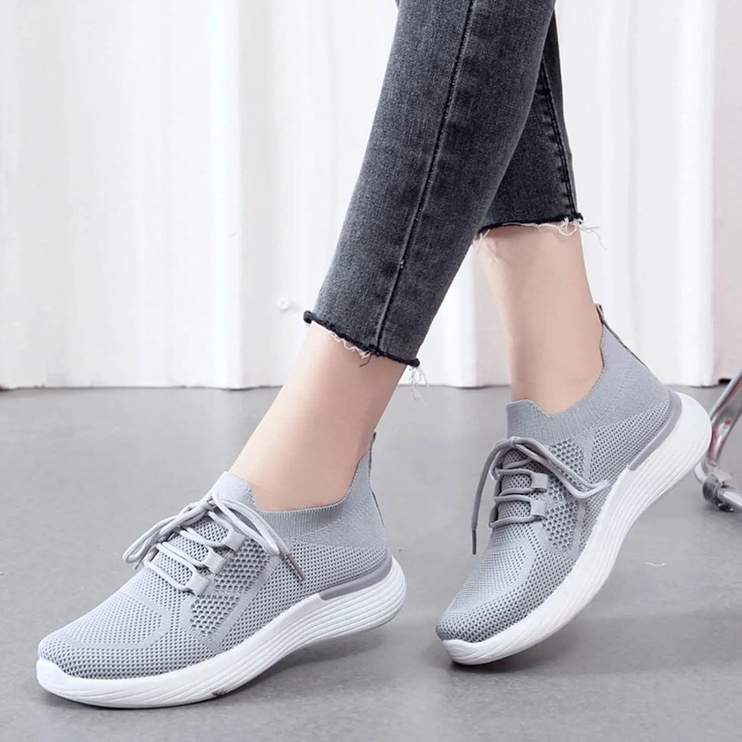 SBGMoSJ Women Sneakers Black Casual Zapatos CModos Para Embarazadas Wide Width White Canvas Tennis Shoes for Women Women Sneakers Size 6 Wide Women Orthopedic Sneakers Wide