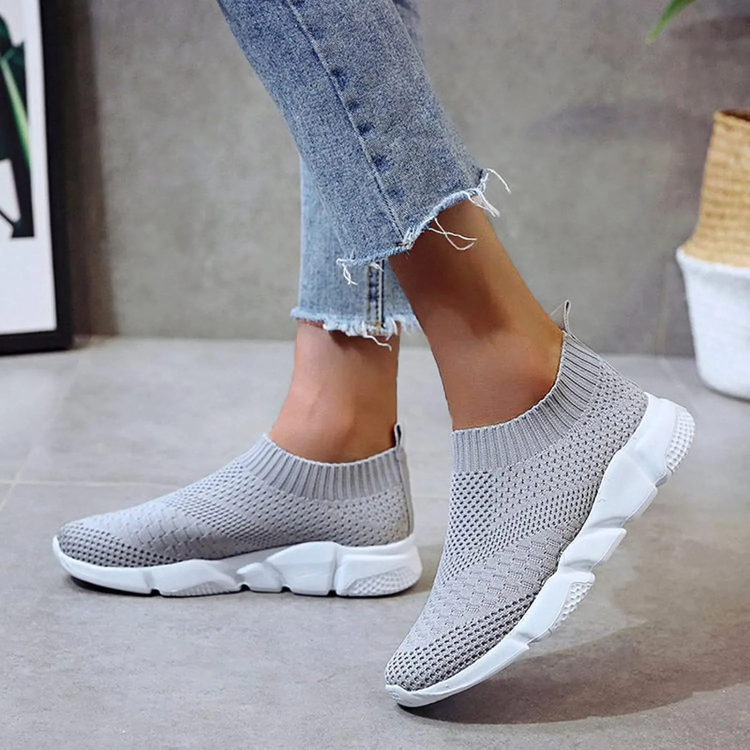 SBGMoSJ Womens Shoes 7.5 Wide Width Sneakers Black Fashion Sneakers for Women 2023 Orange and White Gym Shoes for Women Womens Fashion Sneakers 2023 Slip On Shoes for Women Wide Width