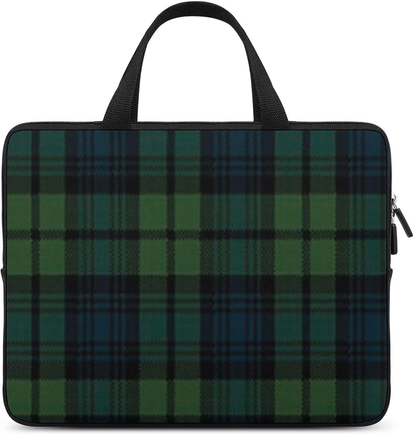 Scottish Tartan Plaid Laptop Bag Slim Carrying Case Computer Bag Briefcase Handbag Messenger Bag Business Casual