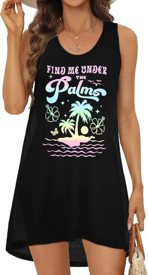 SFHFY Womens Hawaiian Tank Top: Summer Beach Tanks Tropical Sleeveless Shirt Vacation Plam Floral Outfits