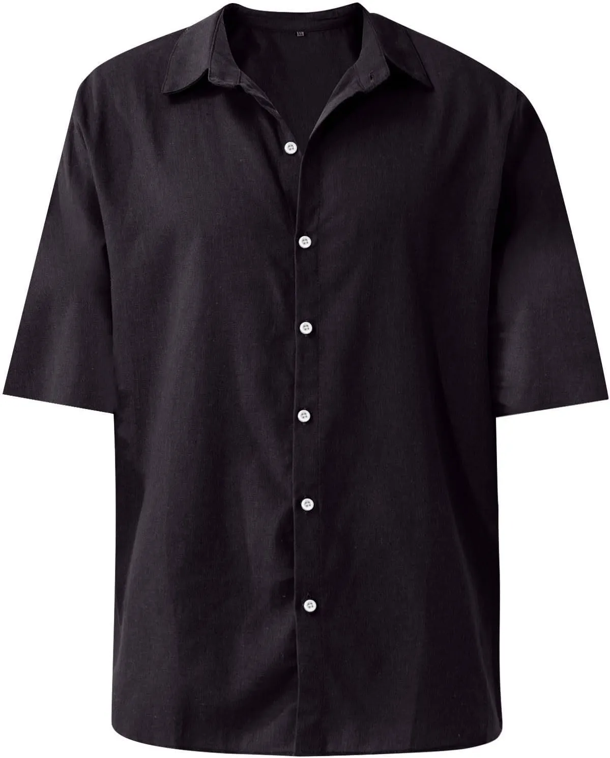Shirts for Men Men's Linen Shirts Short Sleeve Casual Shirts Button Down Shirt for Men Beach Summer Shirts