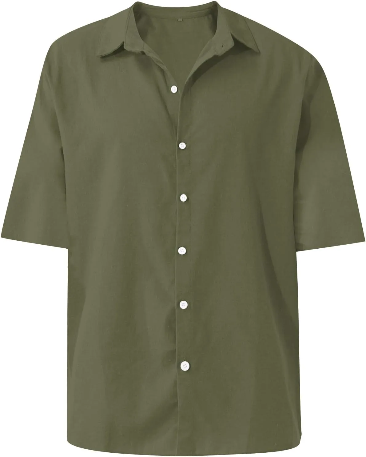 Shirts for Men Men's Linen Shirts Short Sleeve Casual Shirts Button Down Shirt for Men Beach Summer Shirts