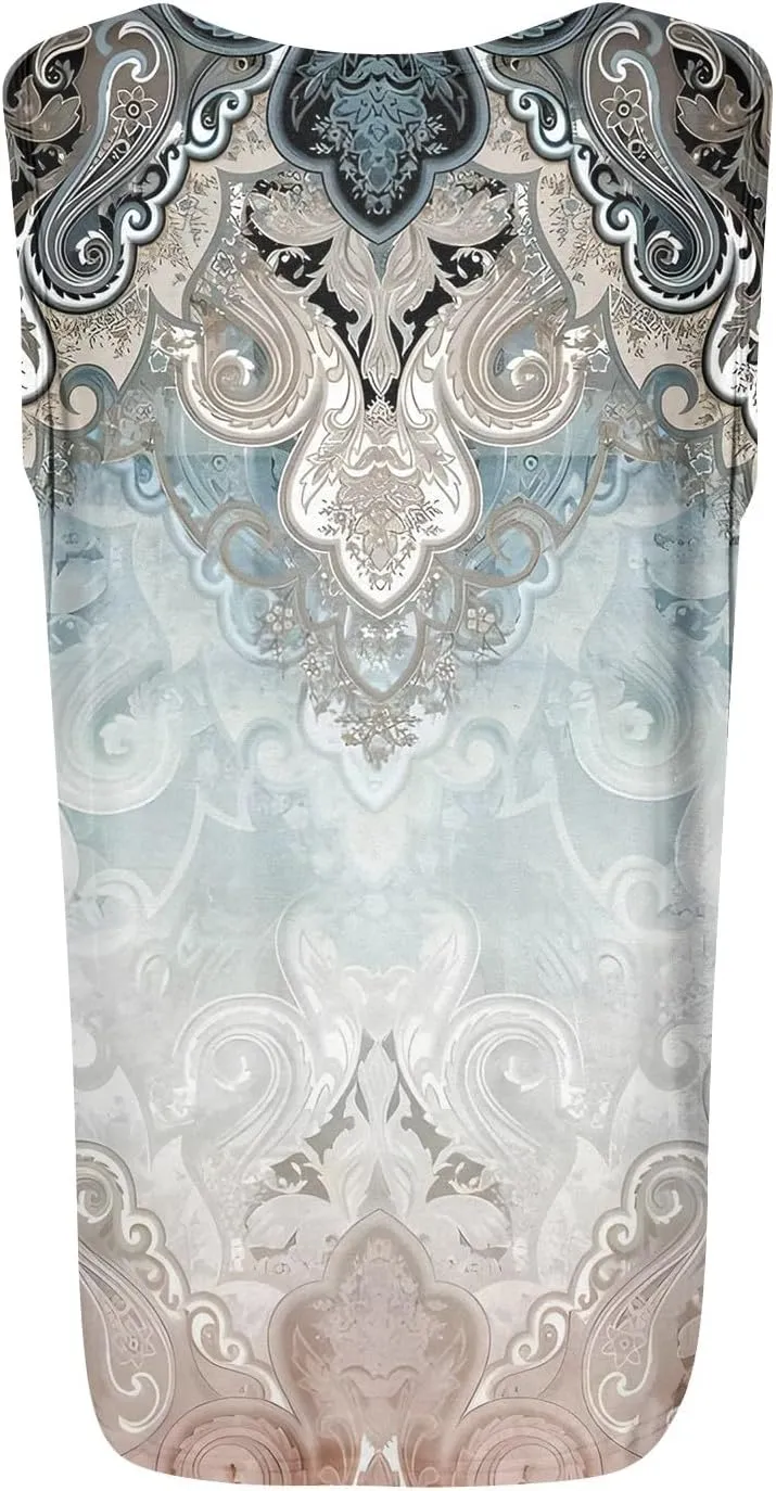 Spring Summer Plus Size Dressy Tank Tops for Women 2025 Womens Workout Floral Boho Beach Sleeveless Tops for Women