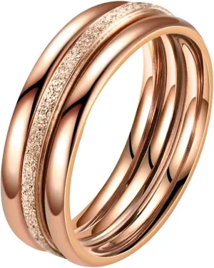 Stainless Steel Stackable Wedding Band Women's Stacking Eternity Ring Minimalist Promise Rings Trendy Jewelry Gifts