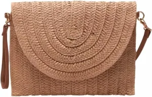 Straw Clutch Purse Beach Clutch Bags Women Cross Envelope Straw Bag Beach Woven Bag