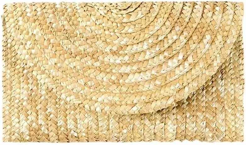 Straw Clutch Purse Women's Clip Bags Straw Bags Clutch Bags Beach Woven Bag