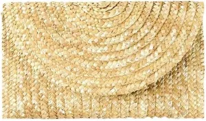 Straw Clutch Purse Women's Clip Bags Straw Bags Clutch Bags Beach Woven Bag