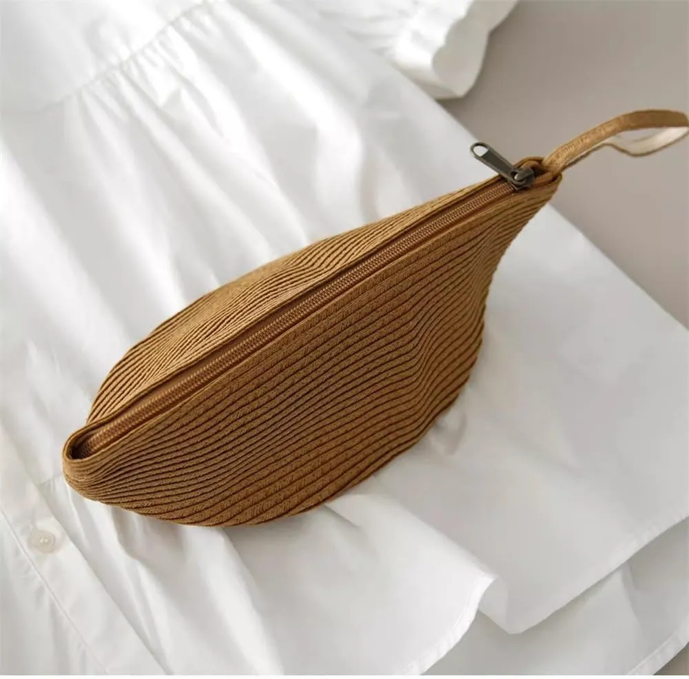 Straw Clutch Purse Women's Handbag Straw Clutch Bag Organiser Bag Beach Woven Bag