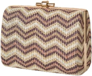 Straw Clutch Purse Women's Square Bag Evening Bag Clutch Beach Woven Bag(Colour 4)