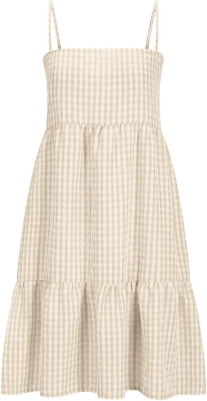 Summer Dresses for Women 2025 Spaghetti Strap Ruffle Tiered Tube Top Mini Dress Sexy Beach Vacation Dress with Pocket