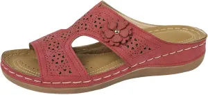 Summer Flower Sewing Solid Color Shallow Mouth Round Head Casual Fashion Women's Shoes Slide Sandals Women