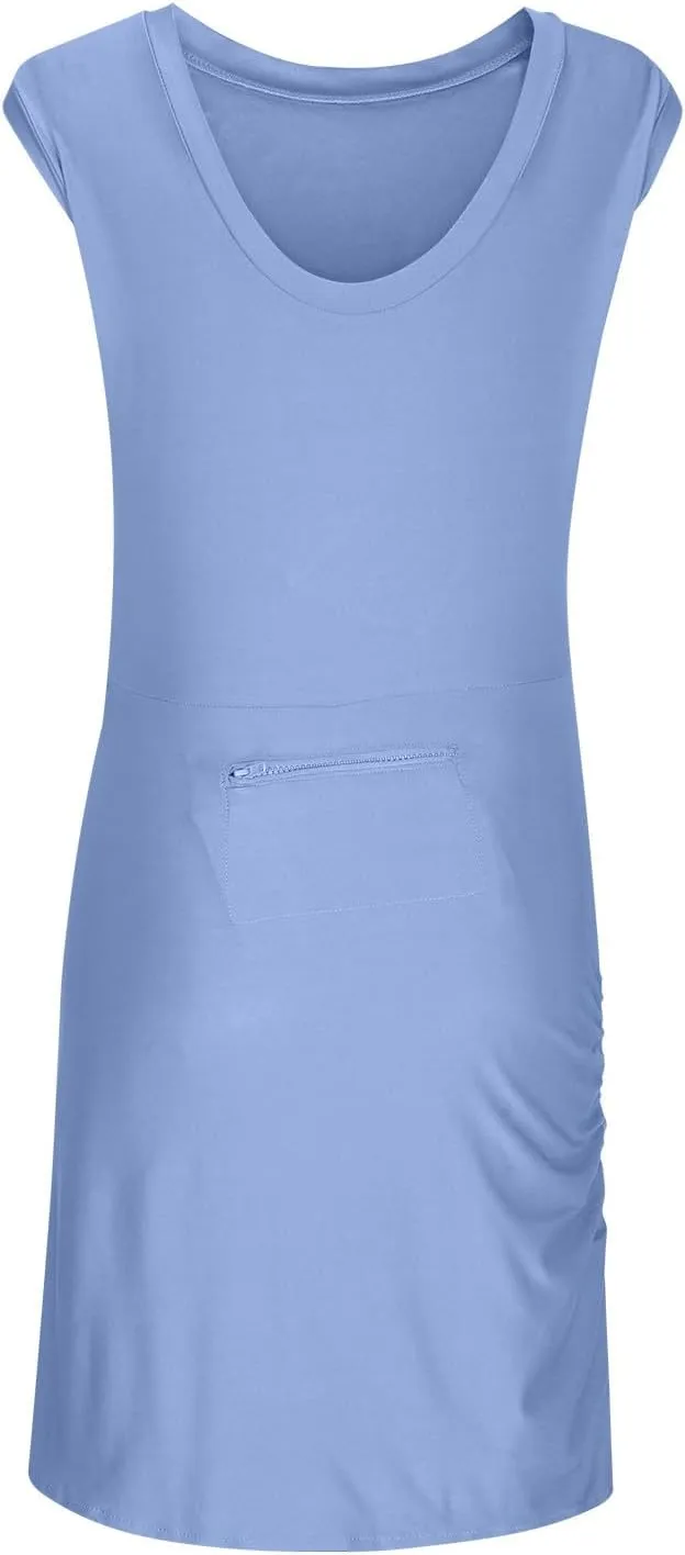 Summer Rompers for Women 2024 Tennis Skirt Dress Athletic Skort Romper Dress with Shorts Underneath Trendy