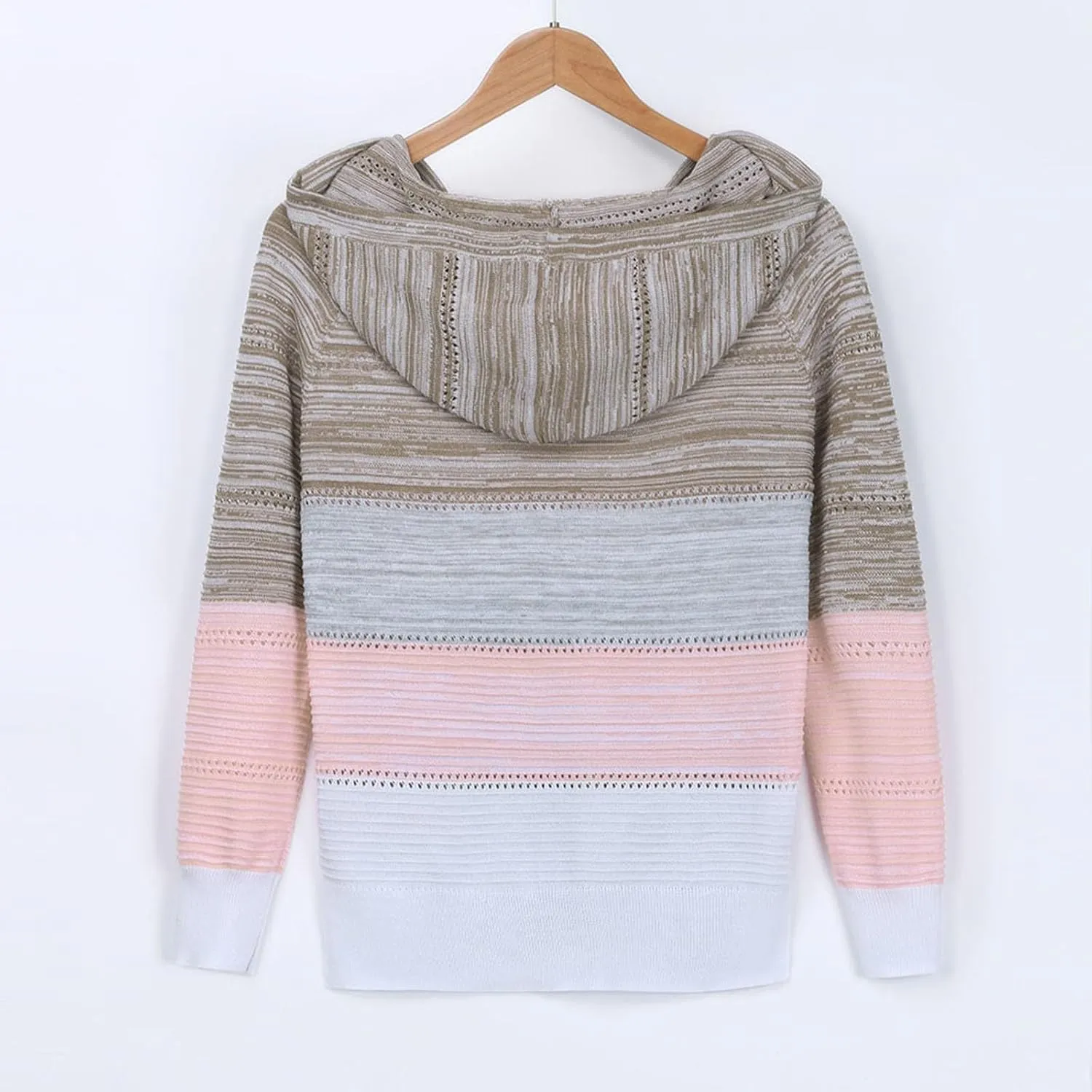Sweatshirts for Women Sweaters for Women 2023 Womens Pullover Hooded Sweatshirts Color Block Long Sleeve Tops