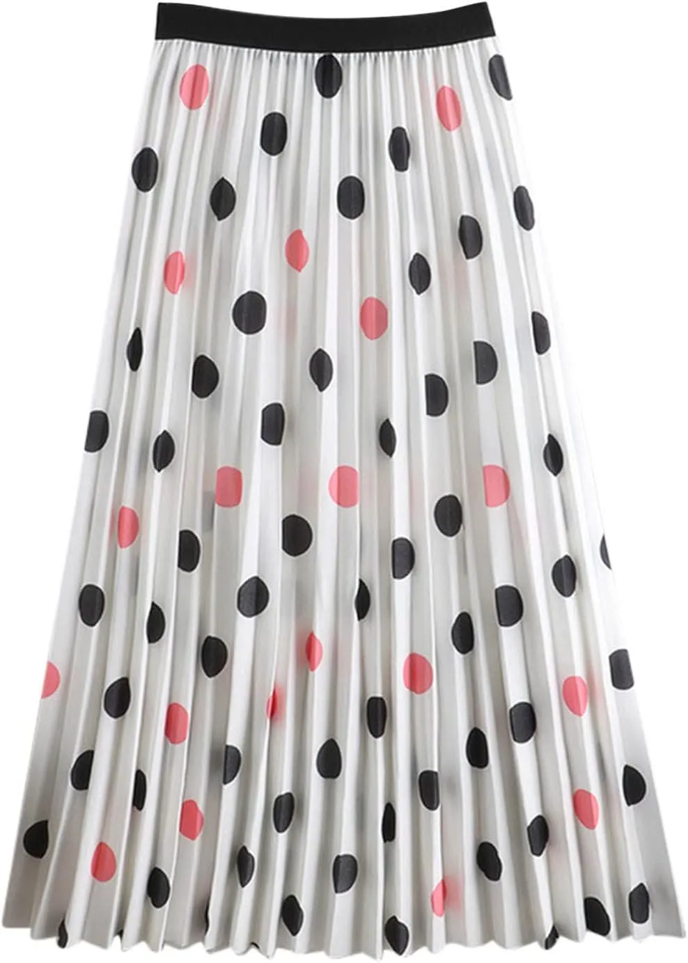 Swing Midi Skirts Womens High Waist skorts skirts Floral Print Skirts for Girls Pleated Skirt A Line skirts for women trendy White