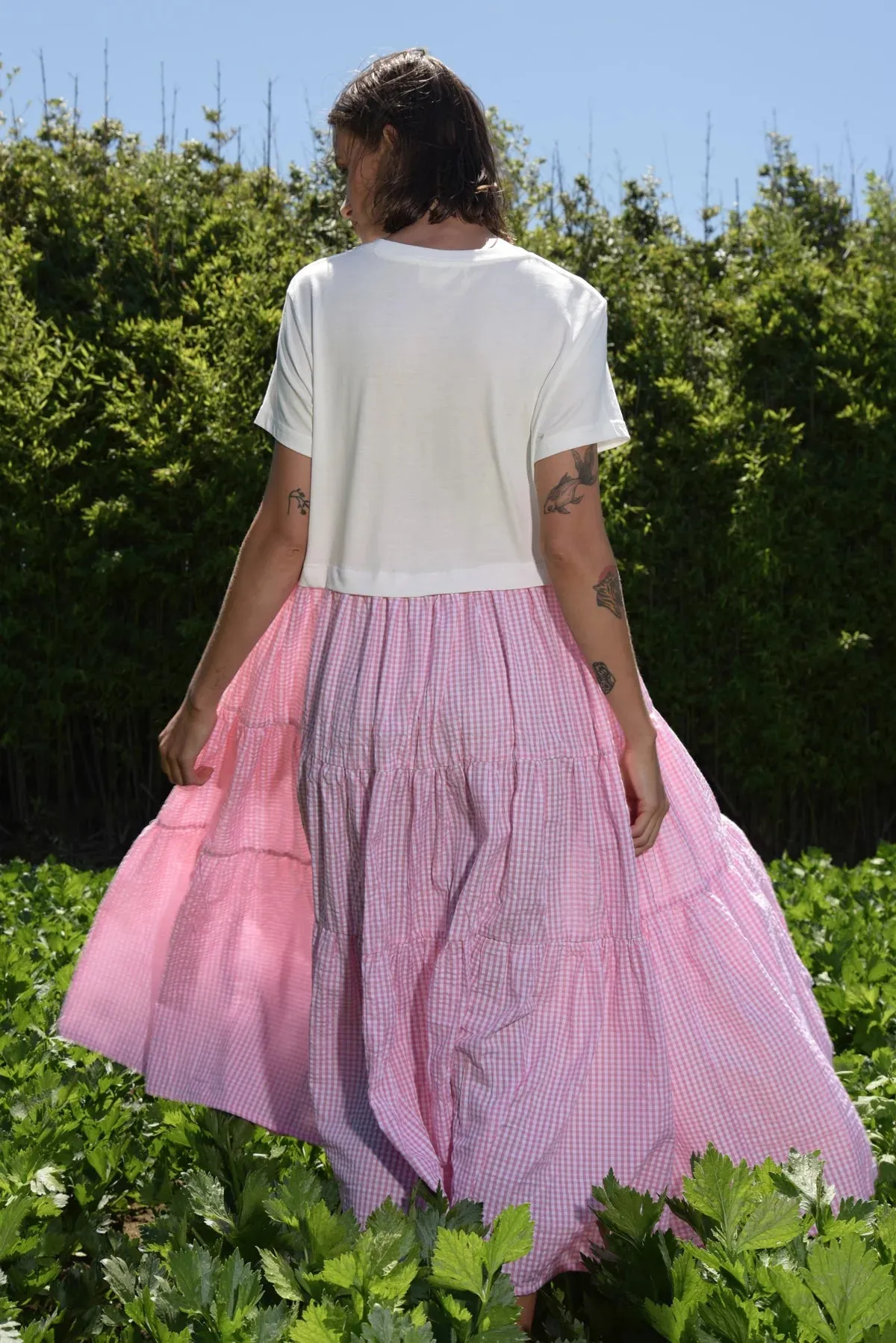 Take A Twirl Dress - Pink Gingham