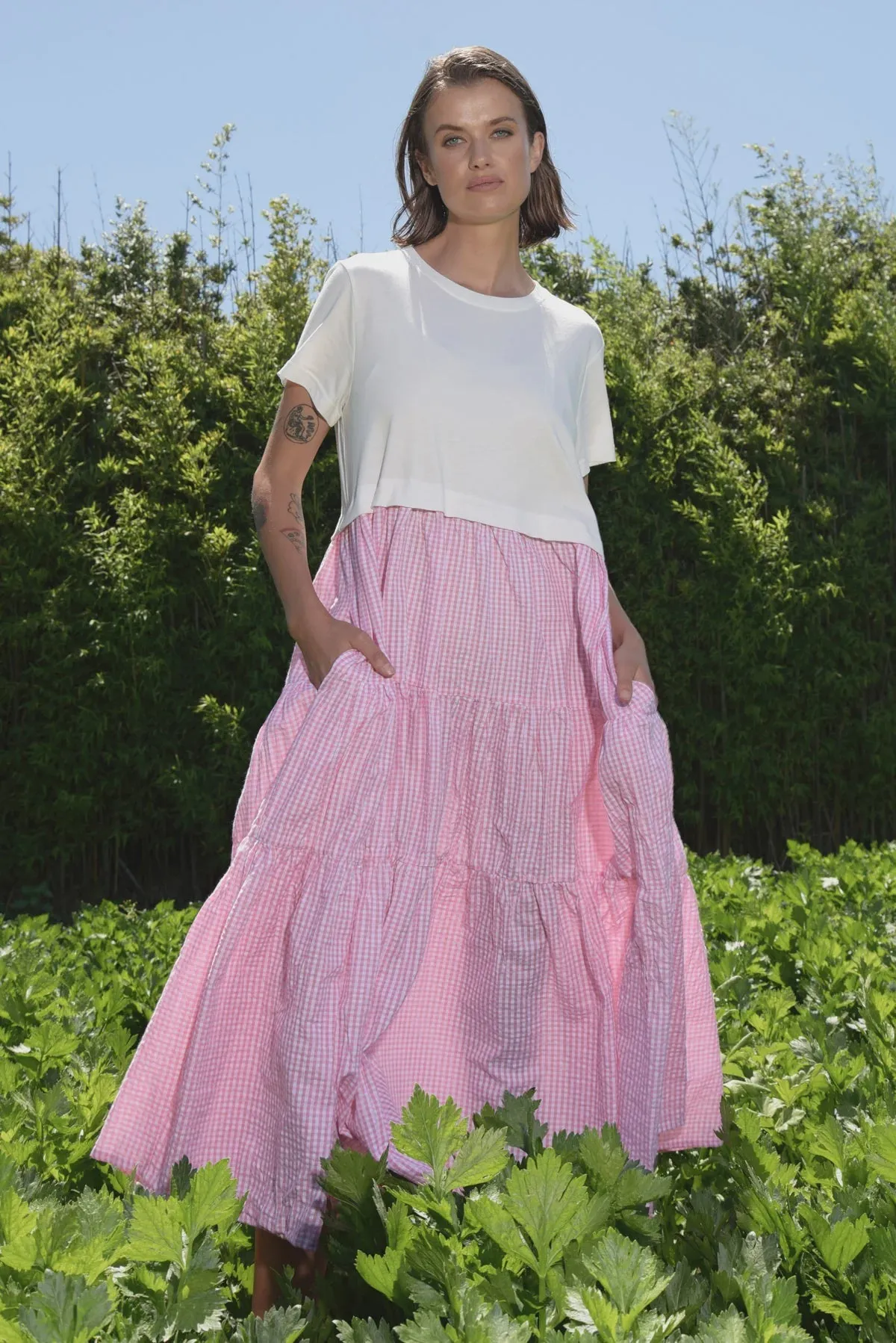 Take A Twirl Dress - Pink Gingham