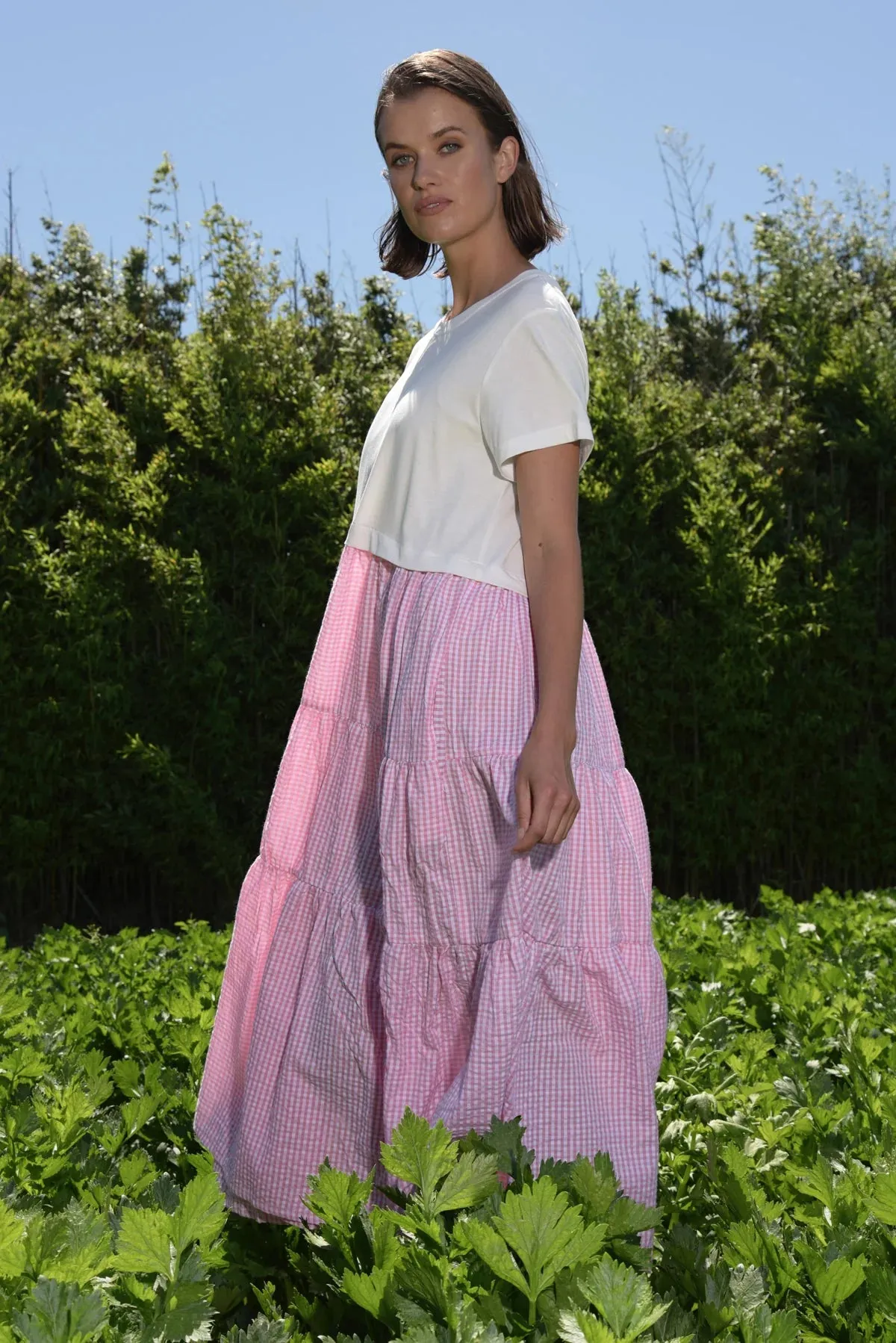 Take A Twirl Dress - Pink Gingham